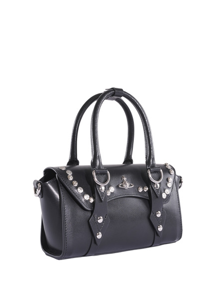 Vivienne Westwood Bettina Studded Mini Leather Handbag, Black - view 2, Aw26-black