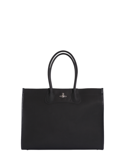 Vivienne Westwood Troy Twin Handle Tote Bag, Black, Aw26-black