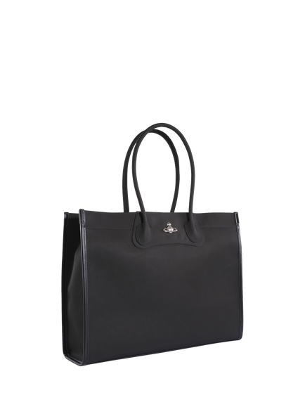 Vivienne Westwood Troy Twin Handle Tote Bag, Black - view 2, Aw26-black