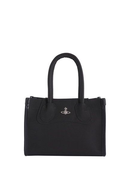 Vivienne Westwood Troy Small Twin Handle Tote Bag, Black, Aw26-black