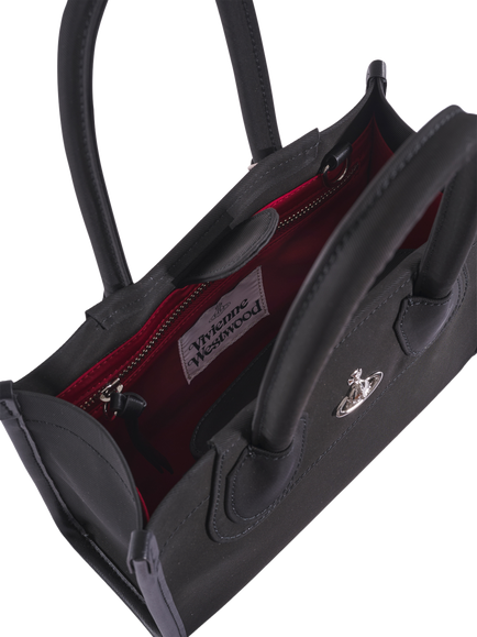 Vivienne Westwood Troy Small Twin Handle Tote Bag, Black - view 2, Aw26-black
