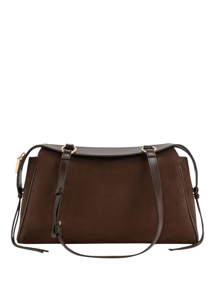 CHARLES & KEITH Hayden Medium Tote Bag, Espresso Brown - view 2, Espresso Brown