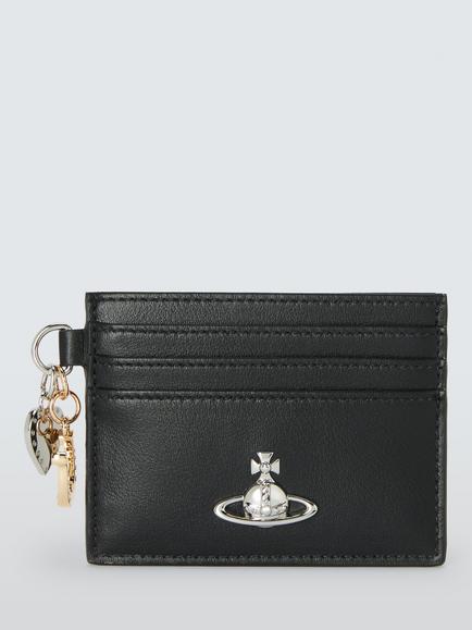Vivienne Westwood Charm Card Holder, Black, Aw26-black