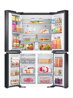 Samsung OUTLET Series 7 RS70F68QBTEU 65/35 Smart American Fridge Freezer with SpaceMax™, Like New, Black - view 2, Black