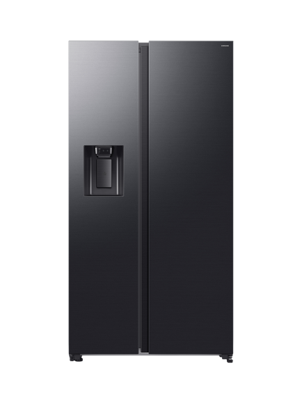 Samsung OUTLET Series 7 RS70F66KCTEU Freestanding 65/35 Smart American Fridge Freezer with SpaceMax™, Like New, Black, Black