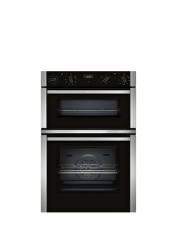 Neff OUTLET N50 U1ACE2AN3B Built In Electric Double Oven, Like New, Stainless Steel, Stainless Steel