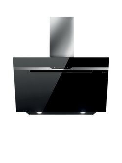Elica OUTLET Majestic No Drip 90cm Duct-out / Re-circulating Wall-Mounted Chimney Cooker Hood, Like New, Black & Stainless Steel, Black & Stainless Steel