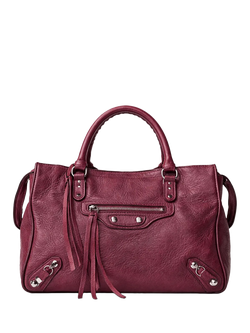 Pre-loved Balenciaga Papier Leather 2-Way Bag, Burgundy, Burgundy