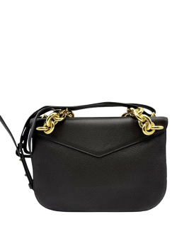 Pre-loved Bottega Veneta Leather Gold Hardware Shoulder Bag, Brown - view 2, Brown