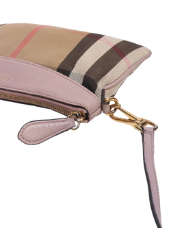 Pre-loved Burberry Peyton House Check Bag, Neutral/Multi - view 2, Neutral/Multi