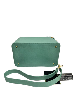 Pre-loved CHANEL Vintage 1997 Caviar 2-Way Vanity Bag, Green - view 2, Green