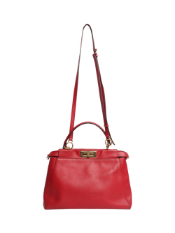 Pre-loved Fendi Peekaboo Bag, Red - view 2, Red