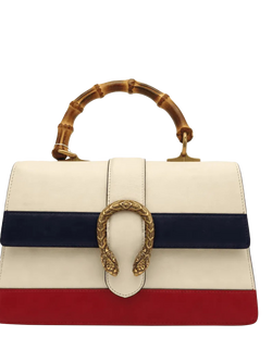 Pre-loved GUCCI Dionysus Leather and Bamboo Handle Bag, Cream, Cream