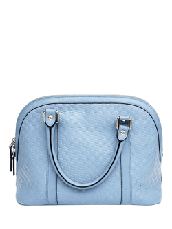 Pre-loved GUCCI Micro Guccissima 2-Way Bag, Blue - view 2, Blue