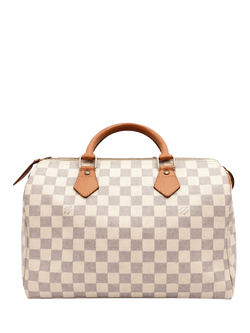 Pre-loved Louis Vuitton 2012 Damier Azure Speedy 30 Bag, Cream, Cream