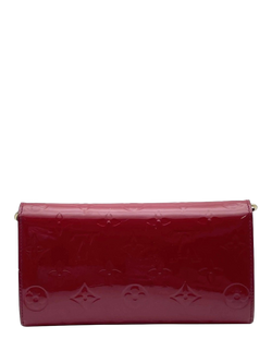 Pre-loved Louis Vuitton Monogram Vernis Chain Wallet, Red - view 2, Red