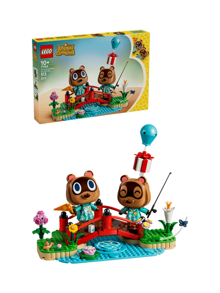LEGO Animal Crossing 77059 Timmy & Tommy’s Fun Day Out Building Toy, Multi
