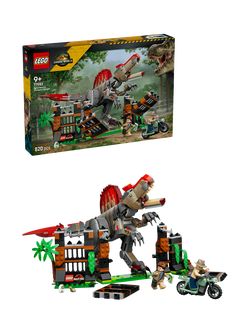 LEGO Jurassic World 77982 Spinosaurus Dinosaur Escape Building Toy, Multi