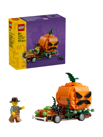 LEGO Seasons and Occasions 40822 Halloween Jack O'Lantern Pickup Truck, Multi