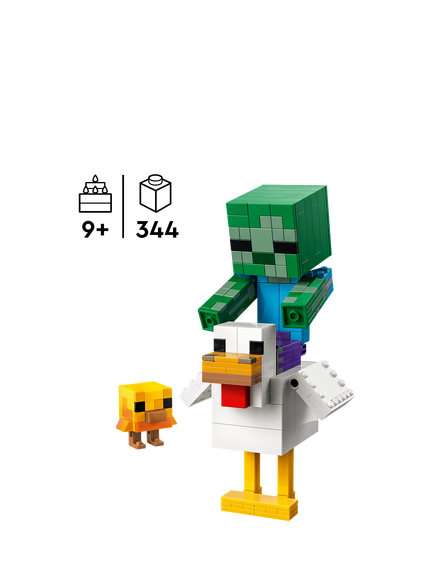 LEGO Minecraft 21582 Chicken Jockey Building Toy - view 2, Multi