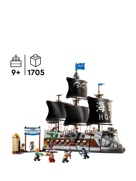 LEGO One Piece 75646 Garp's Marine Battleship Building Toy - view 2, Multi