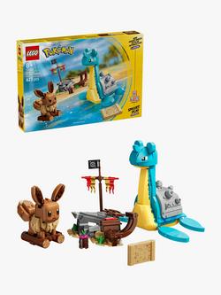 LEGO Pokémon 72162 Eevee & Lapras’s Treasure Hunt Building Toy, Multi