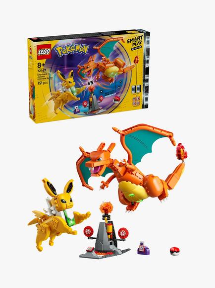 LEGO Pokémon 72167 Charizard vs. Jolteon Ultimate Battle All-In-One Set, Multi