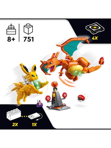 LEGO Pokémon 72167 Charizard vs. Jolteon Ultimate Battle All-In-One Set - view 2, Multi