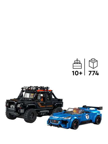 LEGO Speed Champions 77264 Jaguar Project 7 & Land Rover Defender - view 2, Multi