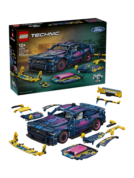 LEGO Technic 42236 Custom Garage Ford Mustang GT Car, Multi