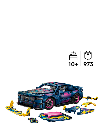 LEGO Technic 42236 Custom Garage Ford Mustang GT Car - view 2, Multi