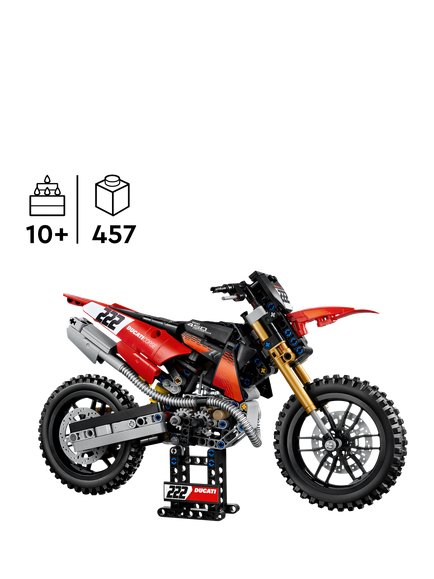 LEGO Technic 42238 Ducati Desmo450 MX Factory Motorcycle - view 2, Multi