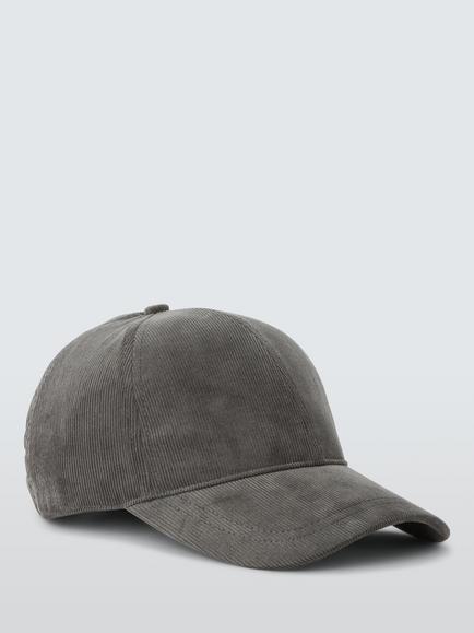 John Lewis Cotton Needle Cord Baseball Cap - view 2, Grey