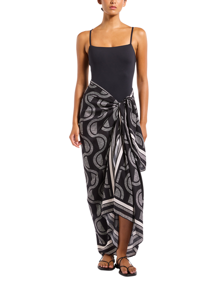 JETS Harmony Long Sarong, Black, Black