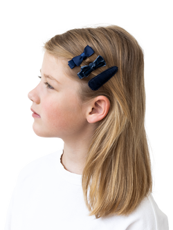 Mimi & Lula Kids' Assorted School Hair Accessories, Pack of 12 - view 2, Navy