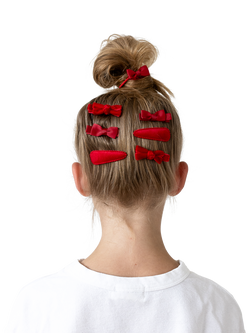 Mimi & Lula Kids' Assorted School Hair Accessories, Pack of 12 - view 2, Red