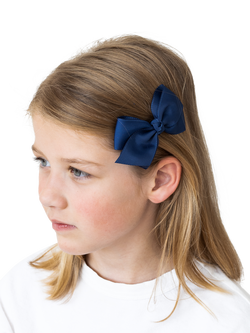Mimi & Lula Kids' Classic Bow Clips, Pack of 3 - view 2, Navy