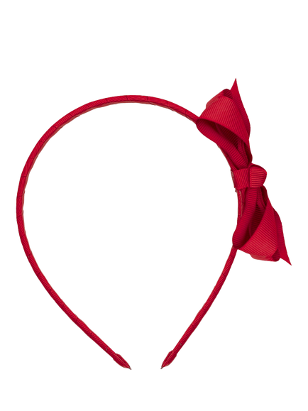 Mimi & Lula Kids' Grosgrain Ribbon Headband, Red