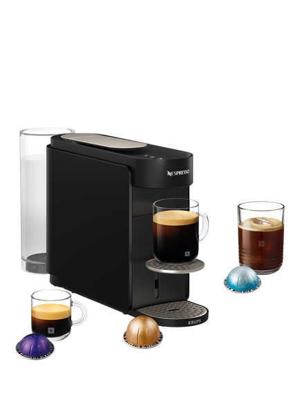 Nespresso Vertuo Up Pod Coffee Machine by Krups, Black, Black
