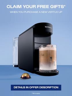 Nespresso Vertuo Up Pod Coffee Machine by Krups, Black - view 2, Black