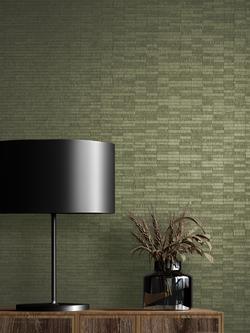 John Lewis Piazza Wallpaper - view 2, Avocado
