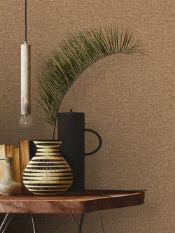 John Lewis Tweel Wallpaper - view 2, Caramel