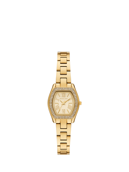Michael Kors MK7618 Women's Chelsea 23mm Hexagon Bracelet Strap Watch, Gold-tone, Gold-tone