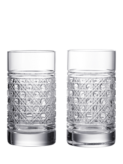 Waterford Opulence Crystal Cut Glass Highball, Set of 2, 360ml, Clear, Clear