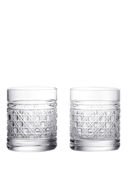 Waterford Opulence Crystal Cut Glass Tumbler, Set of 2, 340ml, Clear, Clear