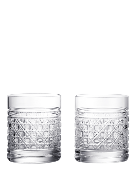 Waterford Opulence Crystal Cut Glass Tumbler, Set of 2, 340ml, Clear, Clear