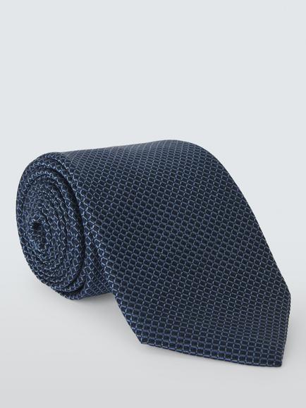 John Lewis Diamond Texture Silk Tie, Airforce Blue, Airforce Blue
