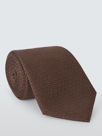John Lewis Paisley Silk Tie, Burgundy, Burgundy