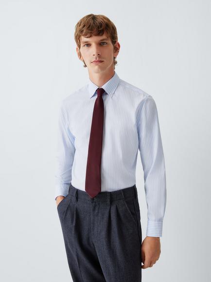 John Lewis Silk Tie, Burgundy, Burgundy
