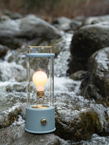 tala The Muse 2.0 Portable Rechargeable Outdoor Table Lamp, Selvedge Blue - view 2, Selvedge Blue